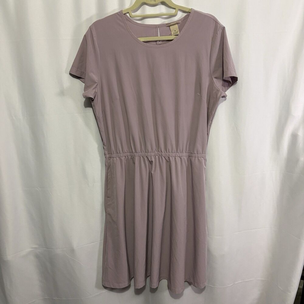 Duluth Trading Co. Flexcellence Purple Dress Size Medium Wicking Athleisure - Picture 2 of 8